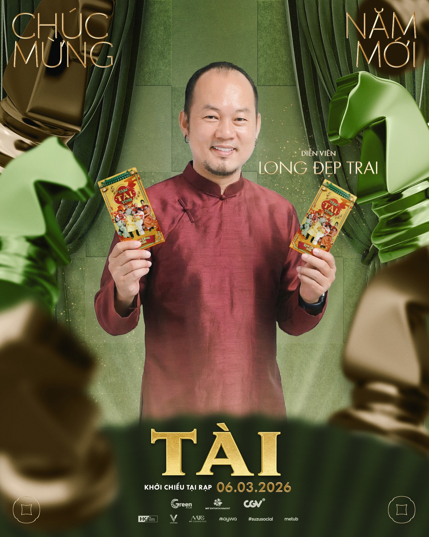 Mỹ Tâm, Mai Tài Phến cùng dàn cast phim 'Tài' đón Tết linh đình