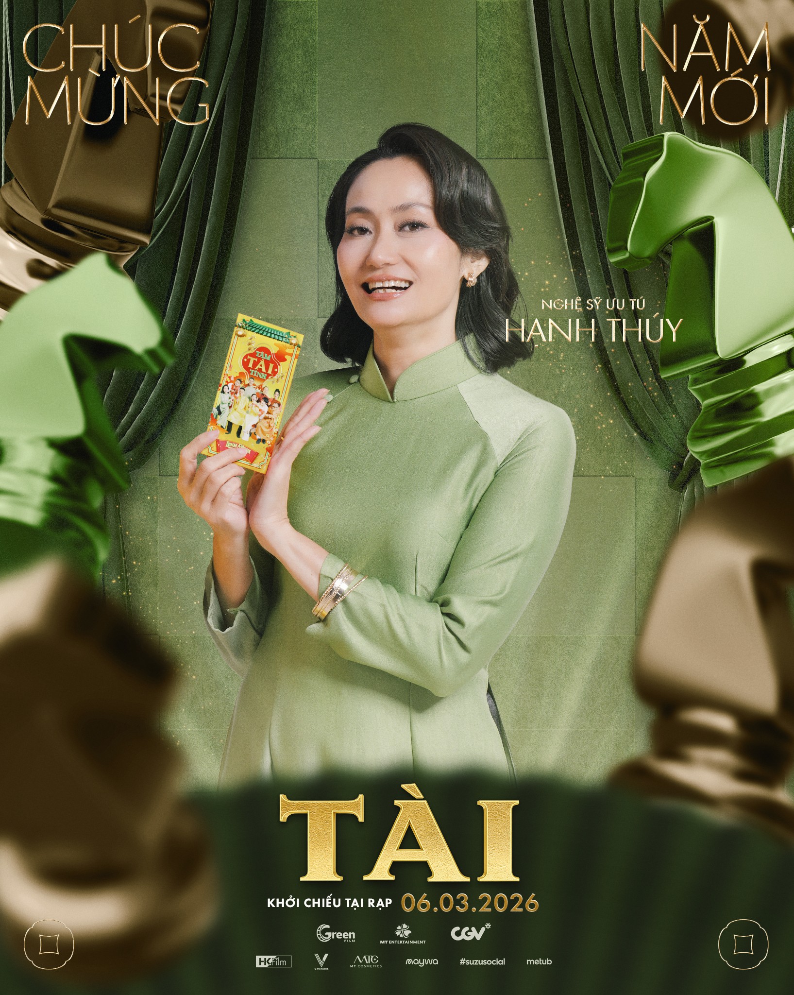 Mỹ Tâm, Mai Tài Phến cùng dàn cast phim 'Tài' đón Tết linh đình