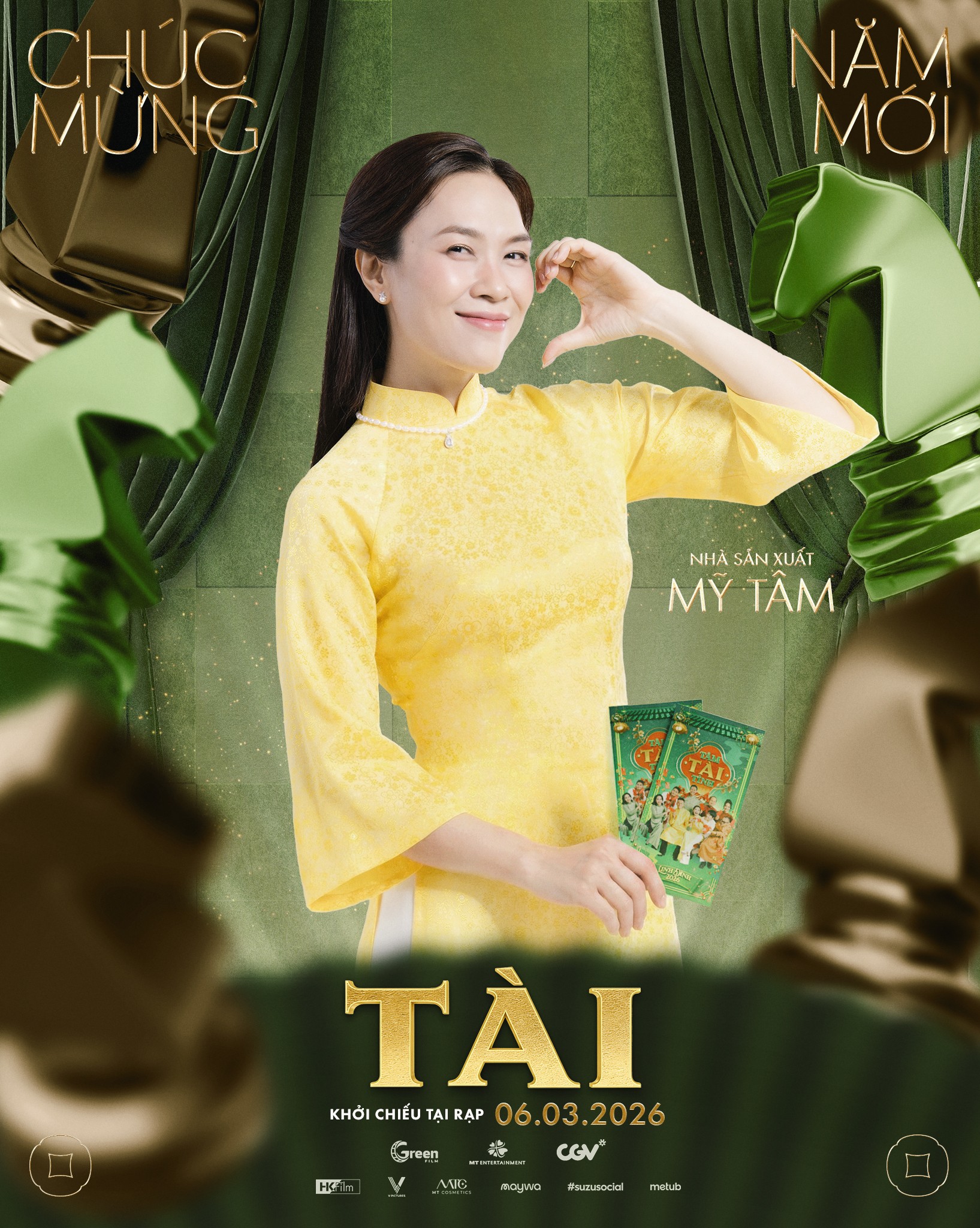 Mỹ Tâm, Mai Tài Phến cùng dàn cast phim 'Tài' đón Tết linh đình