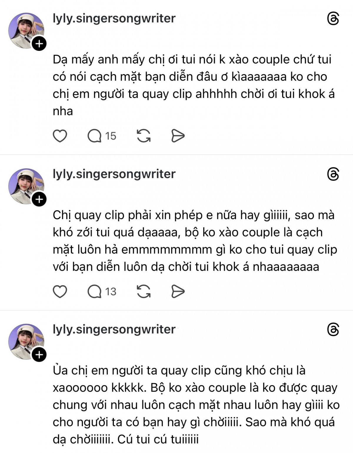 LyLy đáp trả việc ‘xào couple’ với bạn diễn để quảng bá ‘Thỏ Ơi!!’