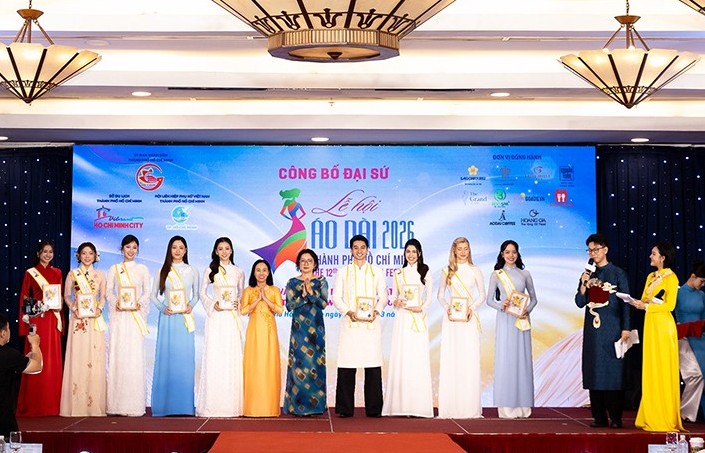 Hoa hậu Thanh Thủy, Tiểu Vy, Lương Thùy Linh là Đại sứ 'Lễ hội áo dài TP. HCM' lần thứ 12 năm 2026