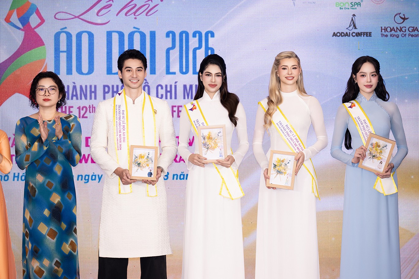 Hoa hậu Thanh Thủy, Tiểu Vy, Lương Thùy Linh là Đại sứ 'Lễ hội áo dài TP. HCM' lần thứ 12 năm 2026