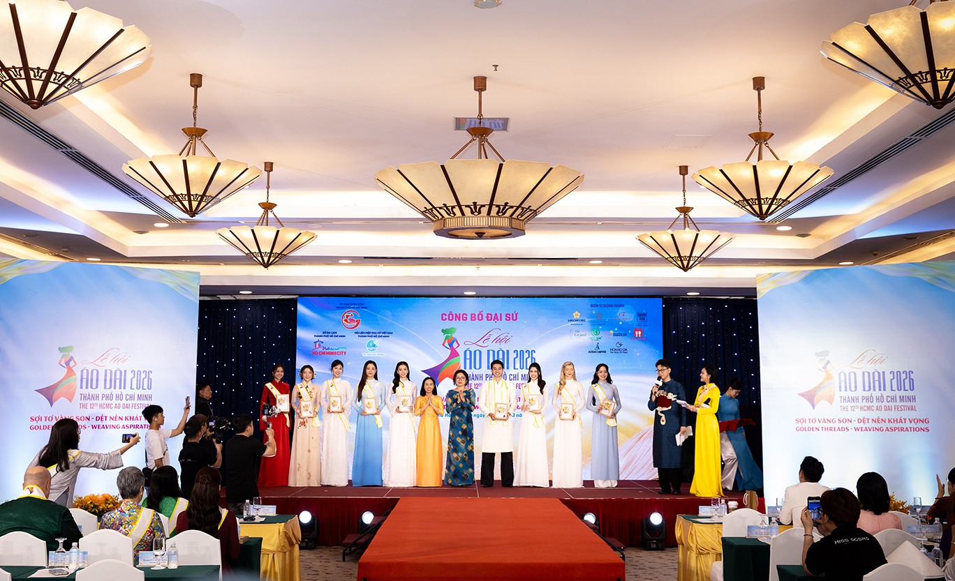 Hoa hậu Thanh Thủy, Tiểu Vy, Lương Thùy Linh là Đại sứ 'Lễ hội áo dài TP. HCM' lần thứ 12 năm 2026