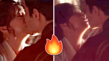 Sao Hoa ngữ gây tranh cãi với nụ hôn cháy bỏng cùng bạn diễn kém 30 tuổi