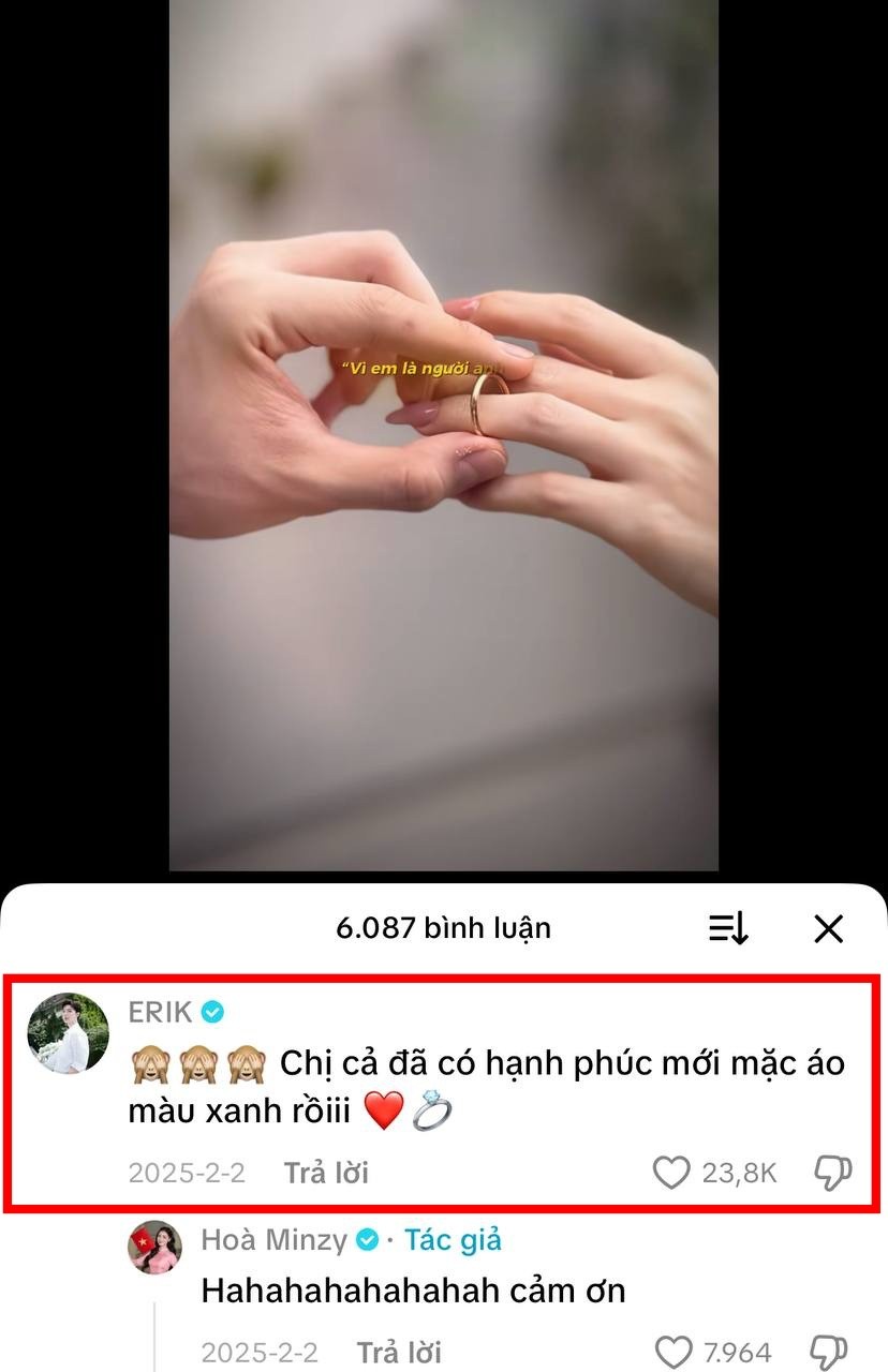 Erik và lời tiên tri về hạnh phúc mới của chị cả Hòa Minzy