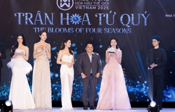 Vương miện lấy cảm hứng từ những loài hoa của 'Miss World Vietnam 2025'