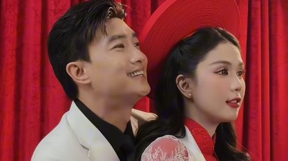 Quốc Trường gây bão mạng với bức ảnh cưới cùng Ngọc Trinh