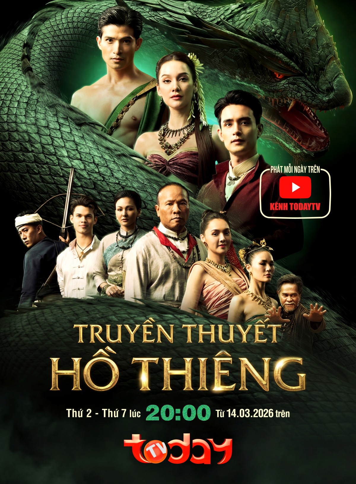 Ba gương mặt bảo chứng rating - Diana Flipo, Toomtam Yuttana và Kong Wittaya gây sốt màn ảnh Việt với 'Truyền thuyết Hồ Thiêng'