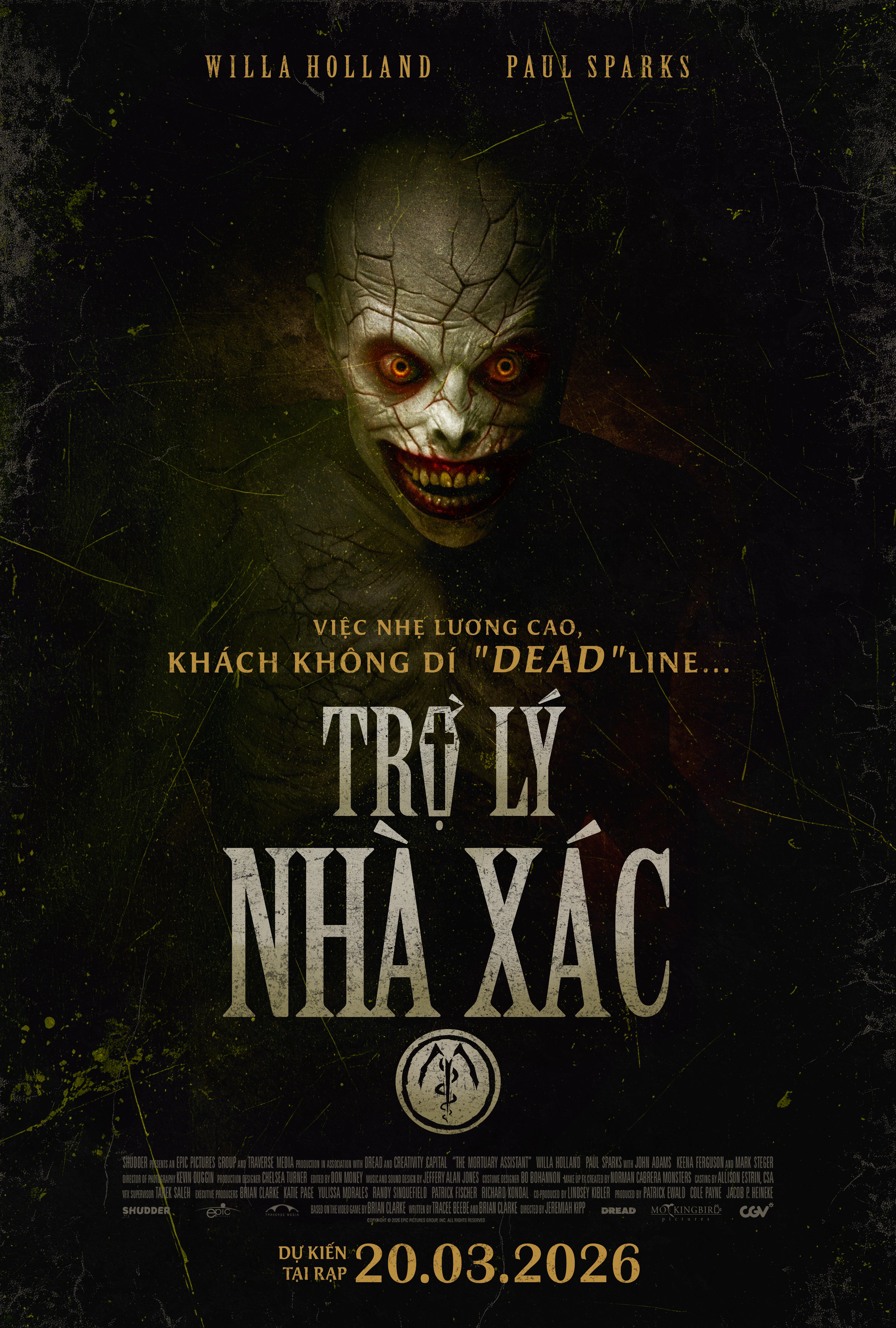 'Trợ lý nhà xác': Siêu phẩm kinh dị chuyển thể game ám ảnh nhất đầu năm 2026 chính thức đổ bộ rạp Việt