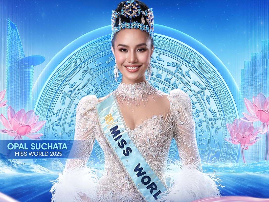 'Hoa hậu thế giới' Opal Suchata đến TP. HCM dự chung kết 'Miss World Vietnam 2025'