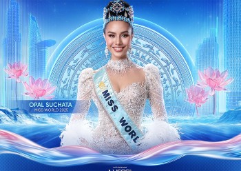 'Hoa hậu thế giới' Opal Suchata đến TP. HCM dự chung kết 'Miss World Vietnam 2025'