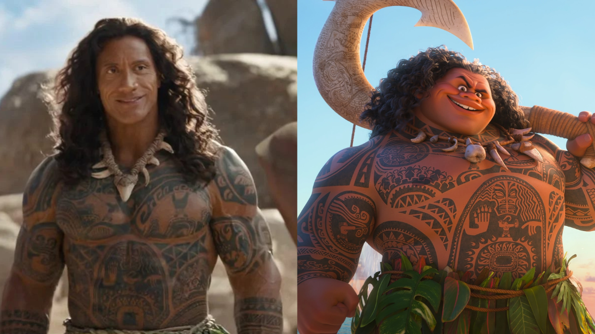 Cười "ngã ngửa" với tạo hình Á thần Maui của The Rock trong trailer 'Moana live-action'