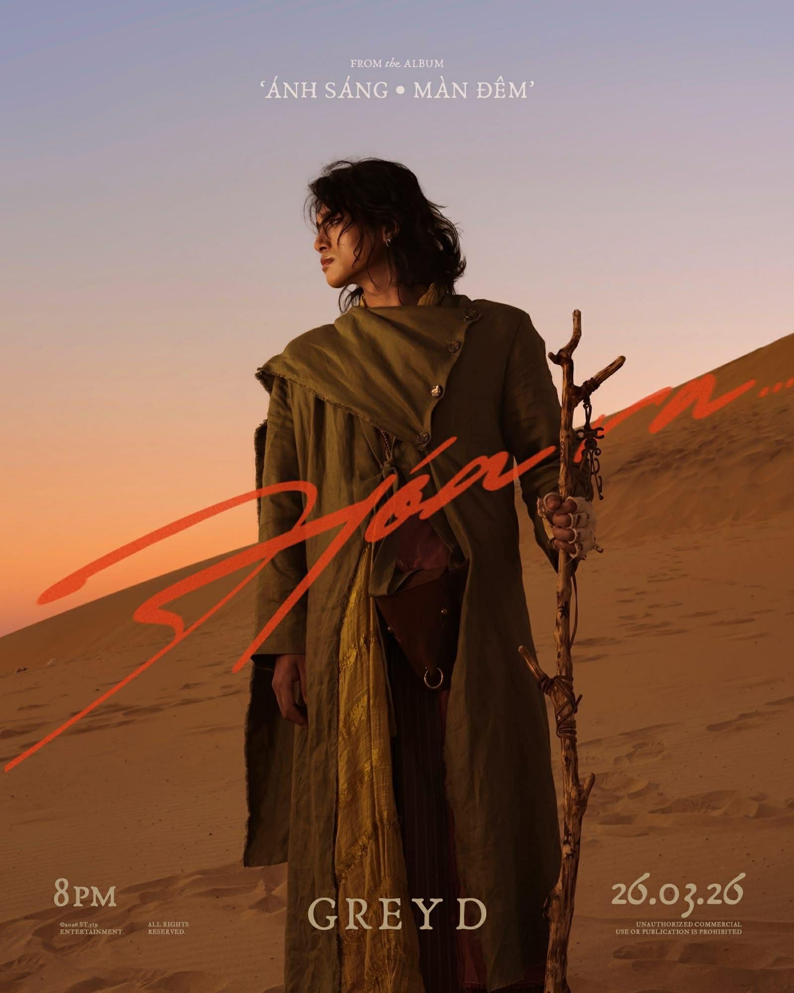 'Hoàng tử nhạc số' Grey D khuấy động Sài Gòn với 'Grey D đâu?', hé lộ visual điện ảnh cho album mới