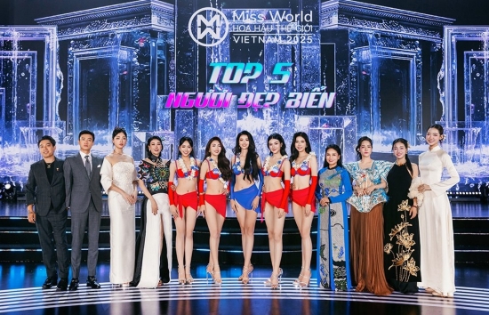 Chung khảo 'Miss World Vietnam 2025': Mãn nhãn với 'Dances of Vietnam', lộ diện Top 5 Người đẹp biển