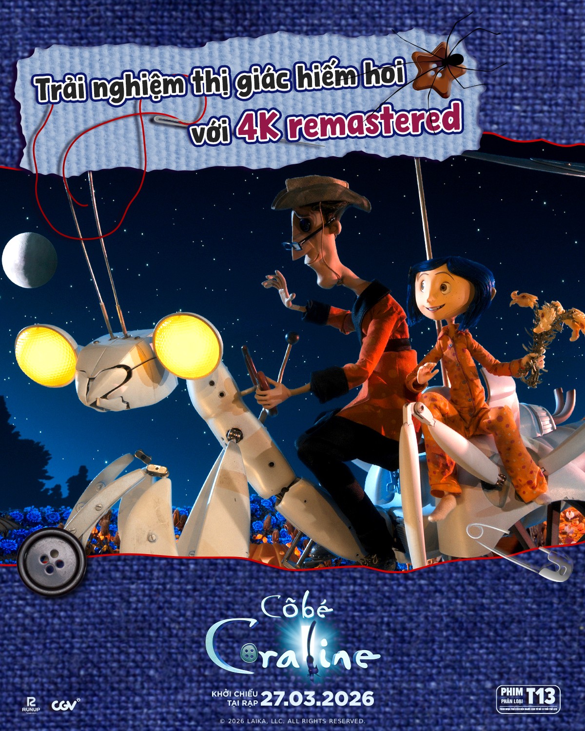 'Đã mắt' xem 'Coraline' phiên bản cải tiến trên màn ảnh rộng