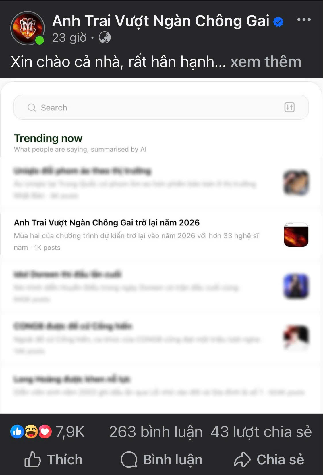 Khán giả 'bùng nổ' trước thông tin ‘Anh trai vượt ngàn chông gai’ mùa 2 chính thức trở lại vào tháng 6