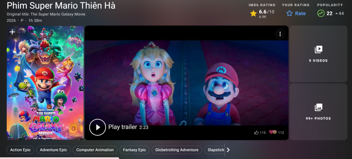 ‘The Super Mario Galaxy Movie’: Nghịch lý giới chuyên môn chê nhưng khán giả lại mê