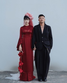 Từ phim 'Song hỷ lâm nguy', Hynee Cao Thanh Huyền tung bộ ảnh cưới đỏ rực cùng Hoàng Phi, phải chăng 'phim giả tình thật'?