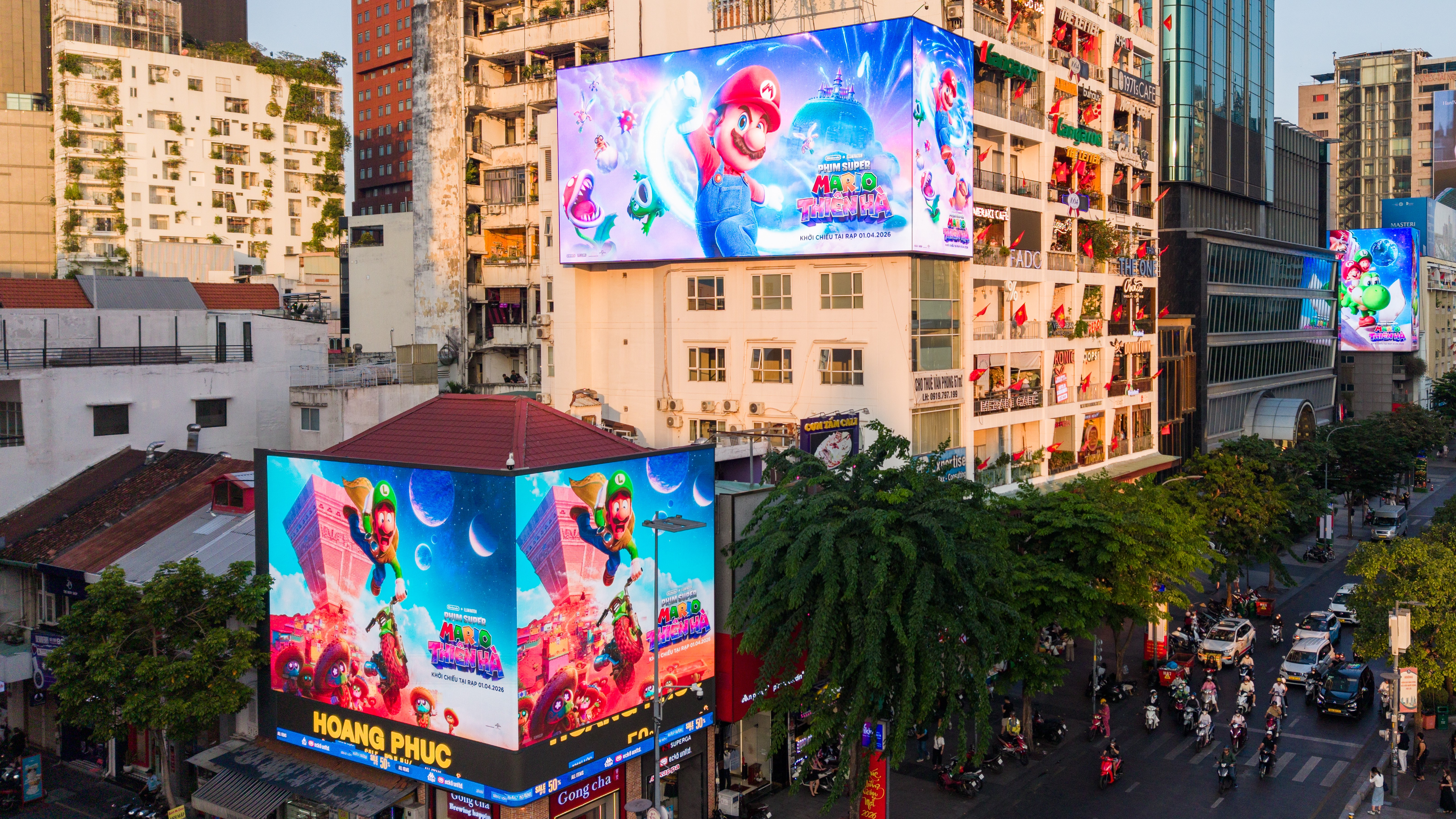 'Phim Super Mario Thiên Hà' 'phủ sóng' toàn cầu: Loạt công trình biểu tượng xuất hiện khắp thế giới, khẳng định đẳng cấp thương hiệu tỷ đô