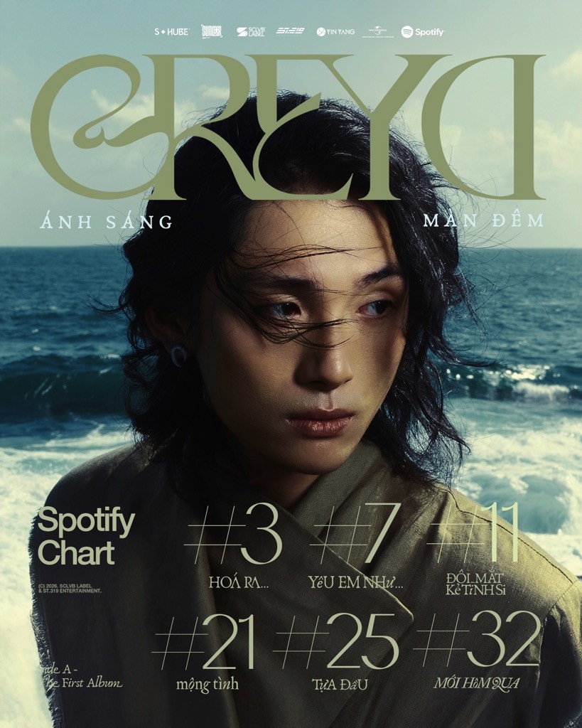 Grey D là nghệ sĩ Việt được stream nhiều nhất Spotify: Hoàng tử nhạc số tái xuất lập kỷ lục, chính thức công bố tên fandom