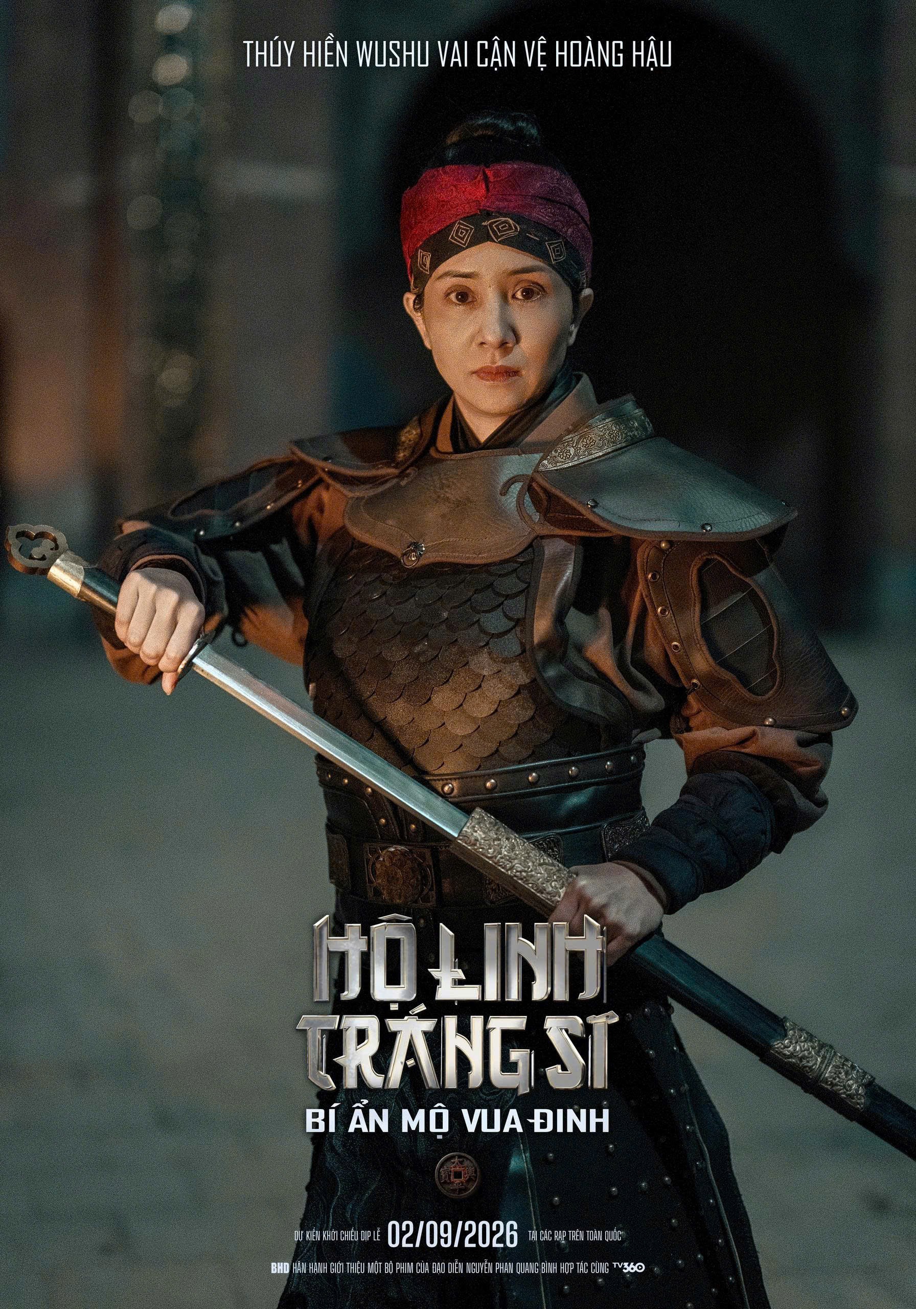 'Chị đẹp' Thúy Hiền hóa tráng sĩ trong phim 'Hộ linh tráng sĩ - Bí ẩn mộ vua Đinh'