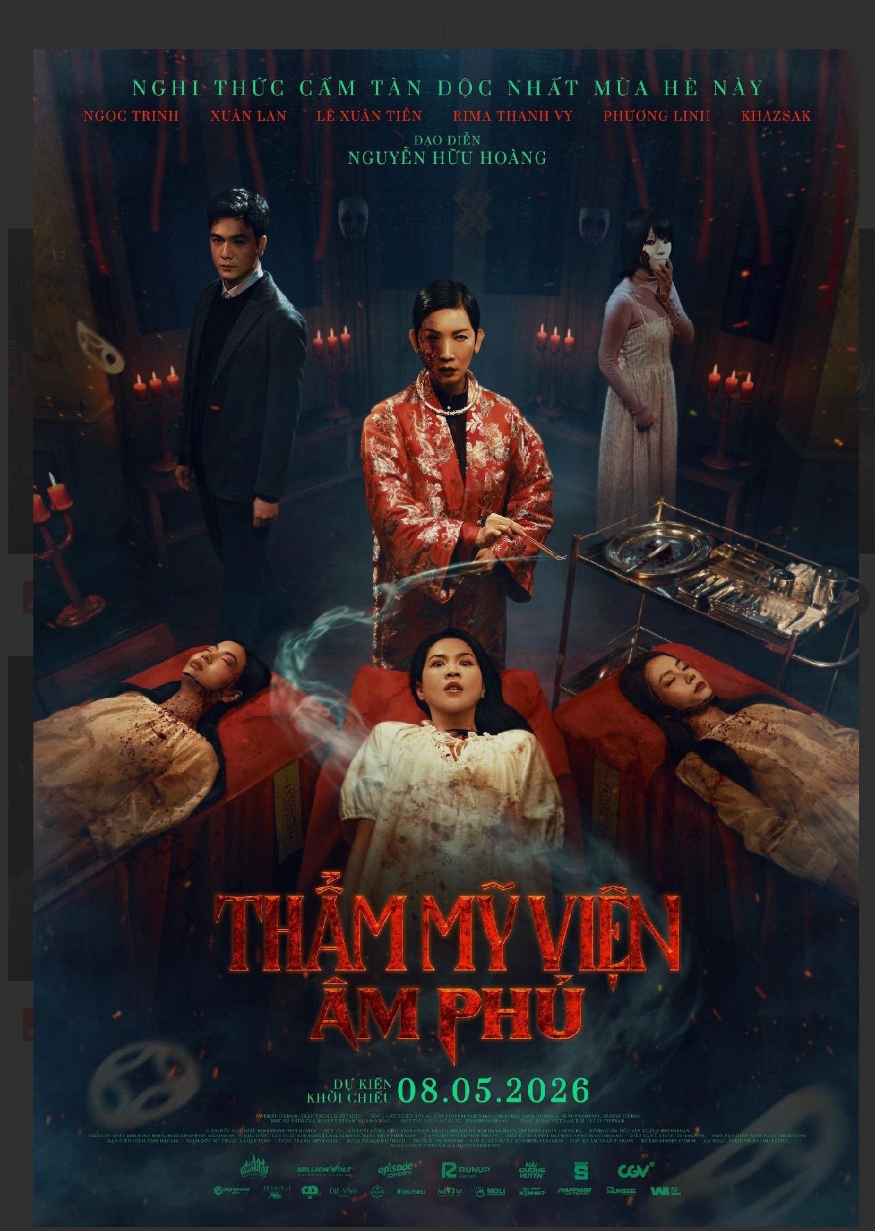 Lê Xuân Tiền lần đầu kết hợp với Ngọc Trinh trong 'Thẩm mỹ viện âm phủ'