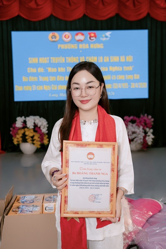 Hoa hậu Hoàng Thanh Nga ghi dấu ấn với chuỗi hoạt động cộng đồng ý nghĩa, nhân văn