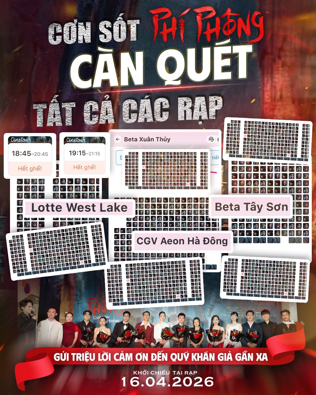 Bom tấn kinh dị 'Phí Phông: Quỷ máu rừng thiêng' cán mốc doanh thu 100 tỷ đồng