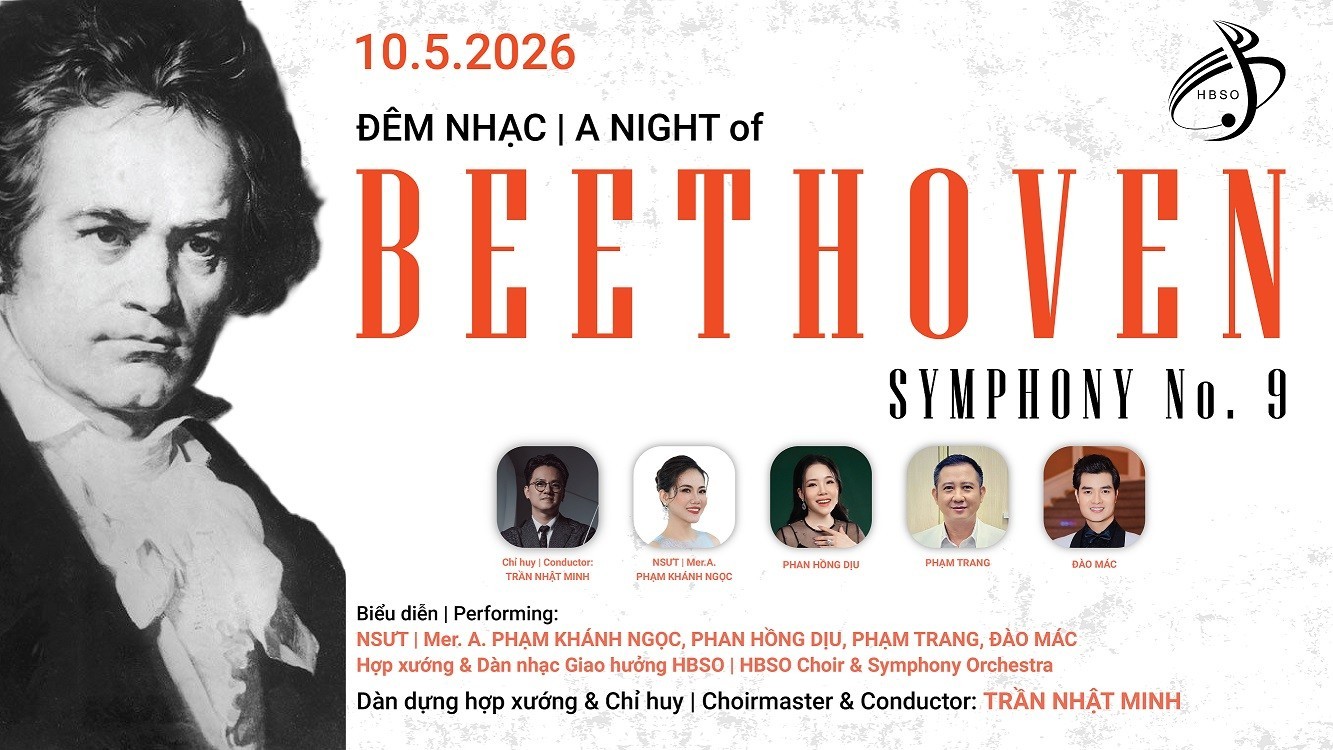Nhạc trưởng Trần Nhật Minh chỉ huy đêm nhạc 'Beethoven’s Symphony No. 9' tại TP. HCM