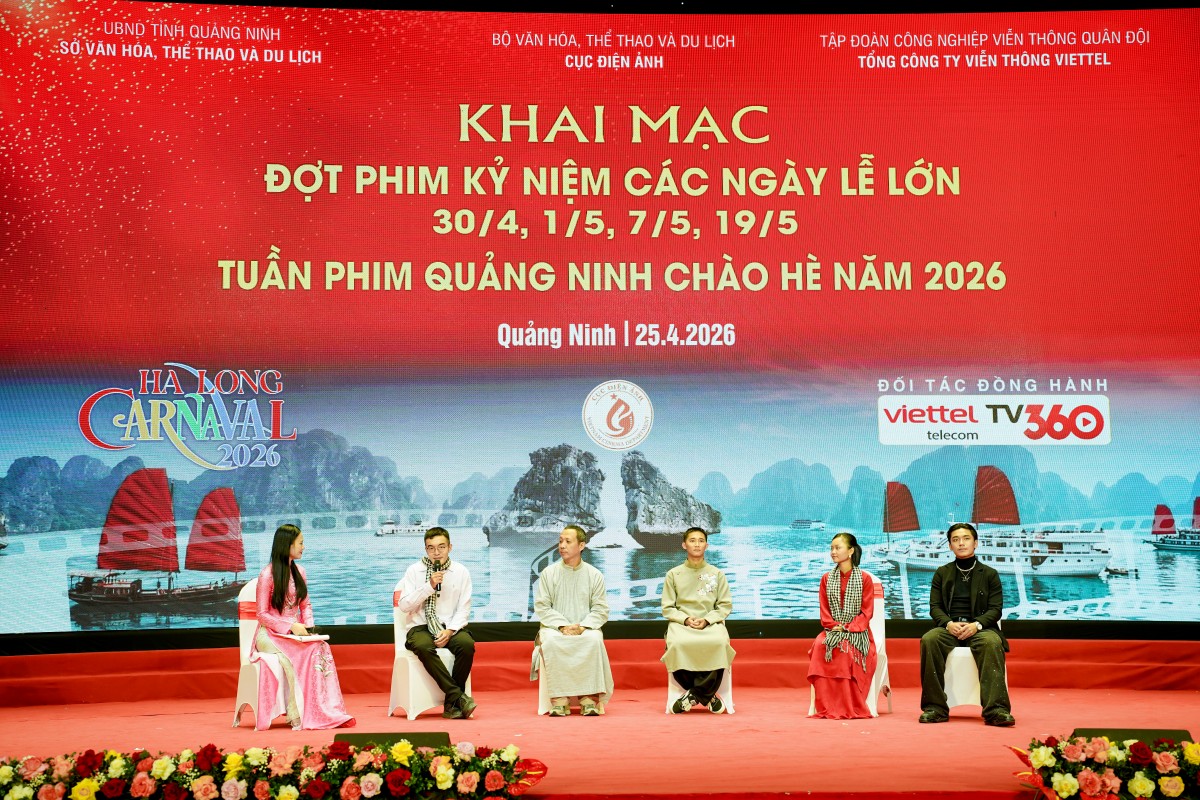 Khai mạc Tuần lễ phim kỷ niệm các ngày lễ lớn năm 2026 tại Quảng Ninh: Lan tỏa giá trị lịch sử qua điện ảnh
