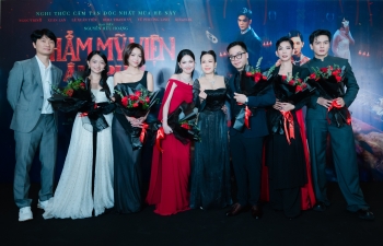 Đông đảo showbiz Việt chúc mừng phim 'Thẩm mỹ viện âm phủ' của Xuân Lan, Ngọc Trinh