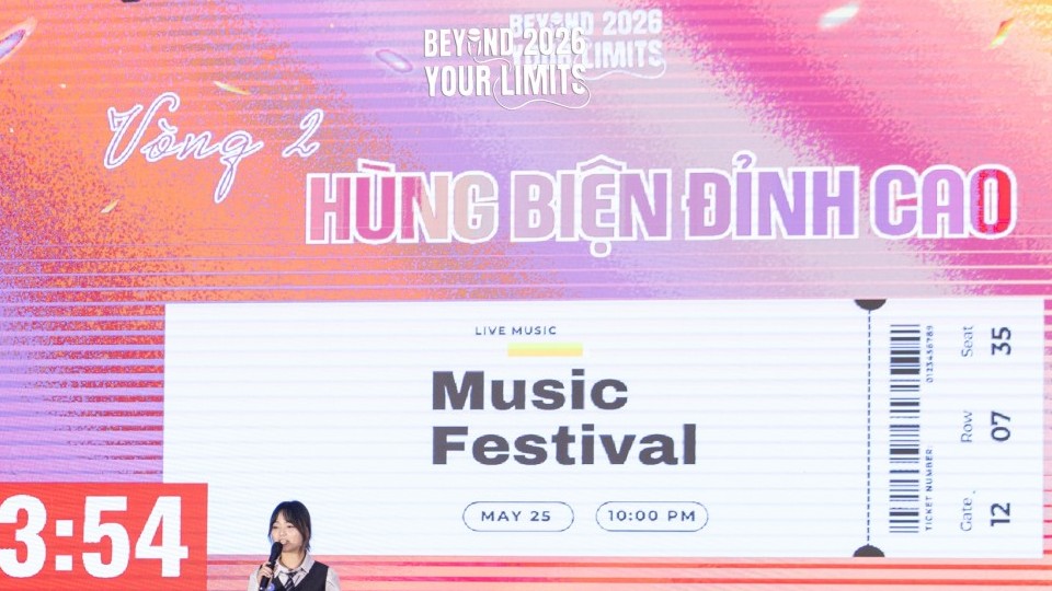 Bản lĩnh tranh biện tỏa sáng tại Chung kết 'Beyond Your Limits 2026'