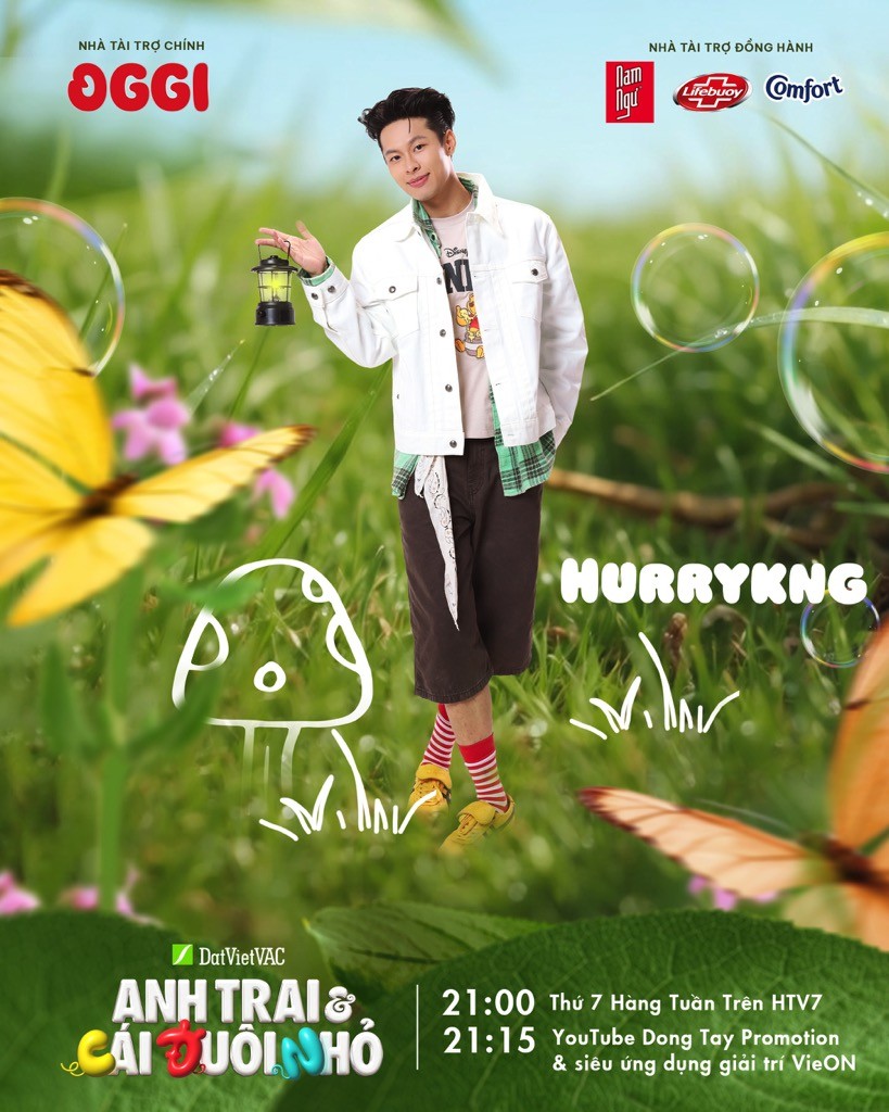 Isaac, Cody Nam Võ, Jsol, Hurrykng trở thành cast chính show 'Anh trai và cái đuôi nhỏ'