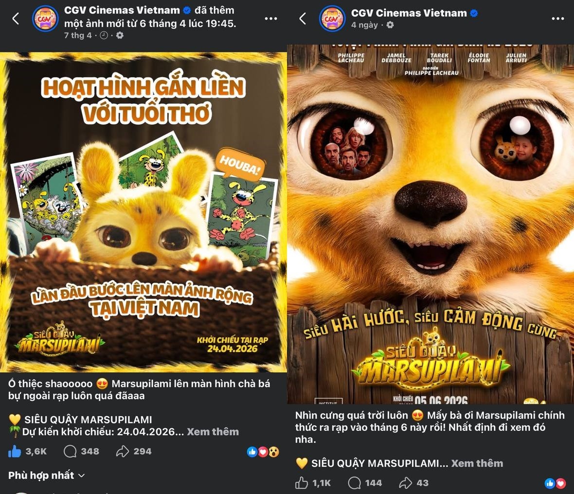 'Siêu quậy Marsupilami' thắng lớn: Biểu tượng tuổi thơ thu hơn 1,3 tỷ đồng tại Pháp, chuẩn bị 'oanh tạc' phòng vé Việt