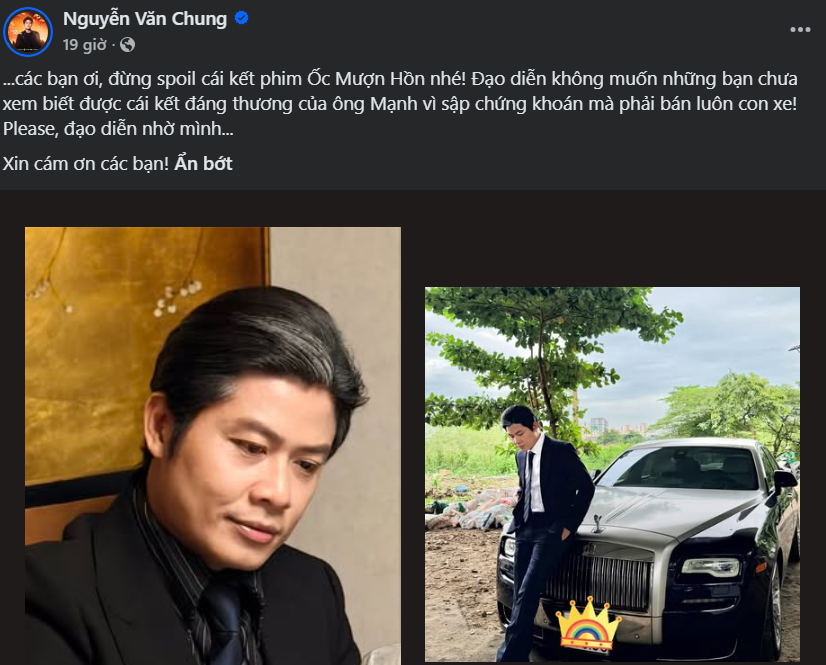 Đạo diễn Đinh Tuấn Vũ lên tiếng khi ‘Ốc mượn hồn’ bị spoil tình tiết quan trọng