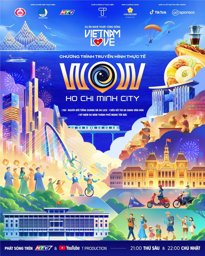 Steven Nguyễn, Khả Như, Khánh Vân, Ái Phương, Thầy Beo U40 làm tour guide cho series 'Wow Ho Chi Minh City'