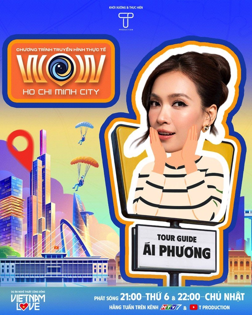 Steven Nguyễn, Khả Như, Khánh Vân, Ái Phương, Thầy Beo U40 làm tour guide cho series 'Wow Ho Chi Minh City'