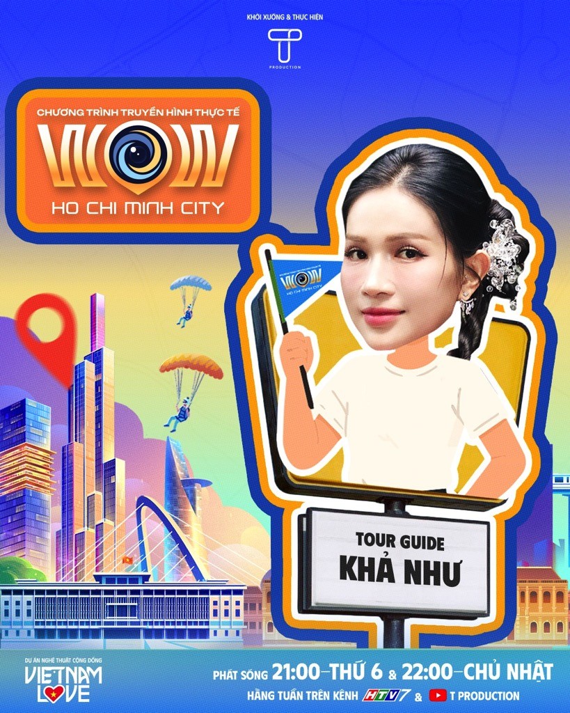 Steven Nguyễn, Khả Như, Khánh Vân, Ái Phương, Thầy Beo U40 làm tour guide cho series 'Wow Ho Chi Minh City'