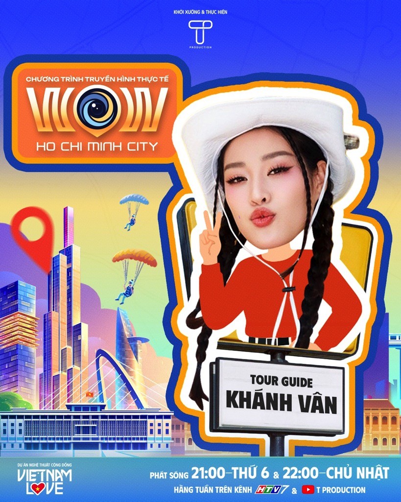 Steven Nguyễn, Khả Như, Khánh Vân, Ái Phương, Thầy Beo U40 làm tour guide cho series 'Wow Ho Chi Minh City'