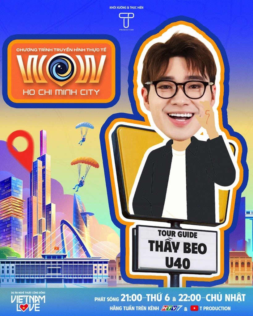 Steven Nguyễn, Khả Như, Khánh Vân, Ái Phương, Thầy Beo U40 làm tour guide cho series 'Wow Ho Chi Minh City'