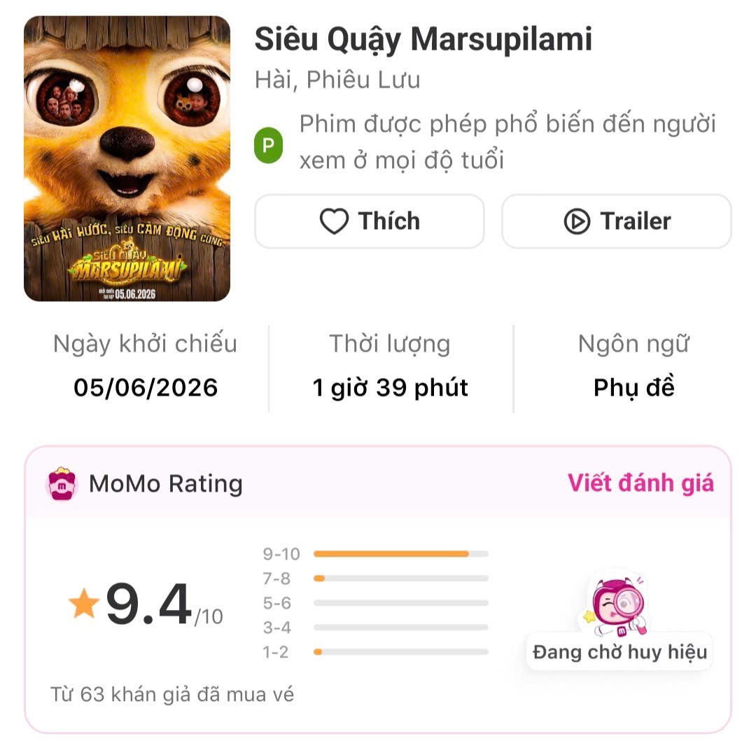 Fan Việt mê tít 'Siêu quậy Marsupilami': Bom tấn gia đình vui nhộn nhất mùa hè 2026