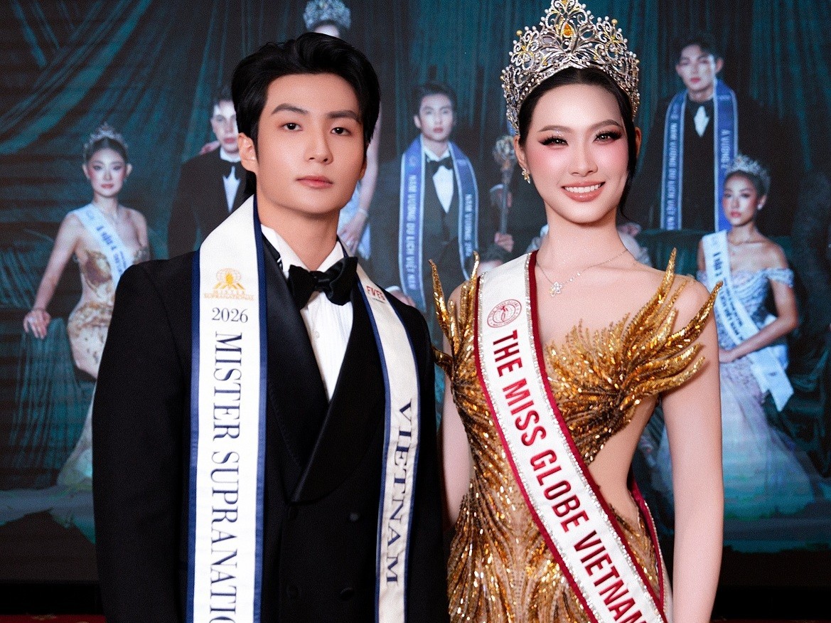Nam vương Hàn Việt, Hoa hậu Thu Thảo đại diện Việt Nam dự thi 'Mister Supranational 2026' và 'Miss Globe 2026'