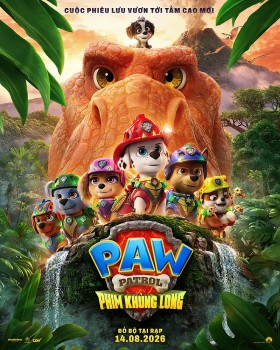 'Paw Patrol: Phim Khủng Long' gây sốt với chú khủng long mới siêu đáng yêu cùng thế giới tiền sử hoành tráng