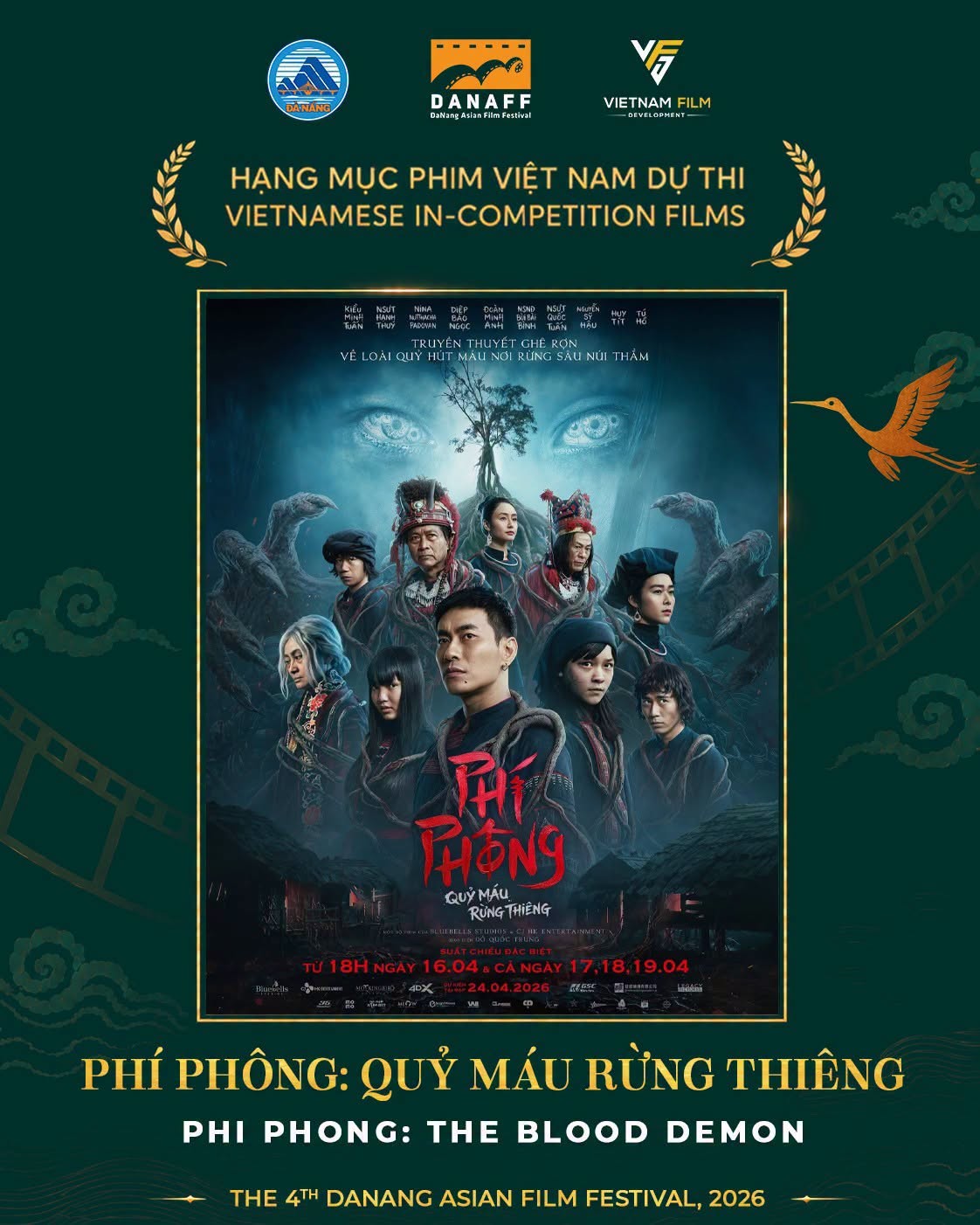 Phí phông: Quỷ máu rừng thiêng chính thức dự thi Liên hoan phim Châu Á
