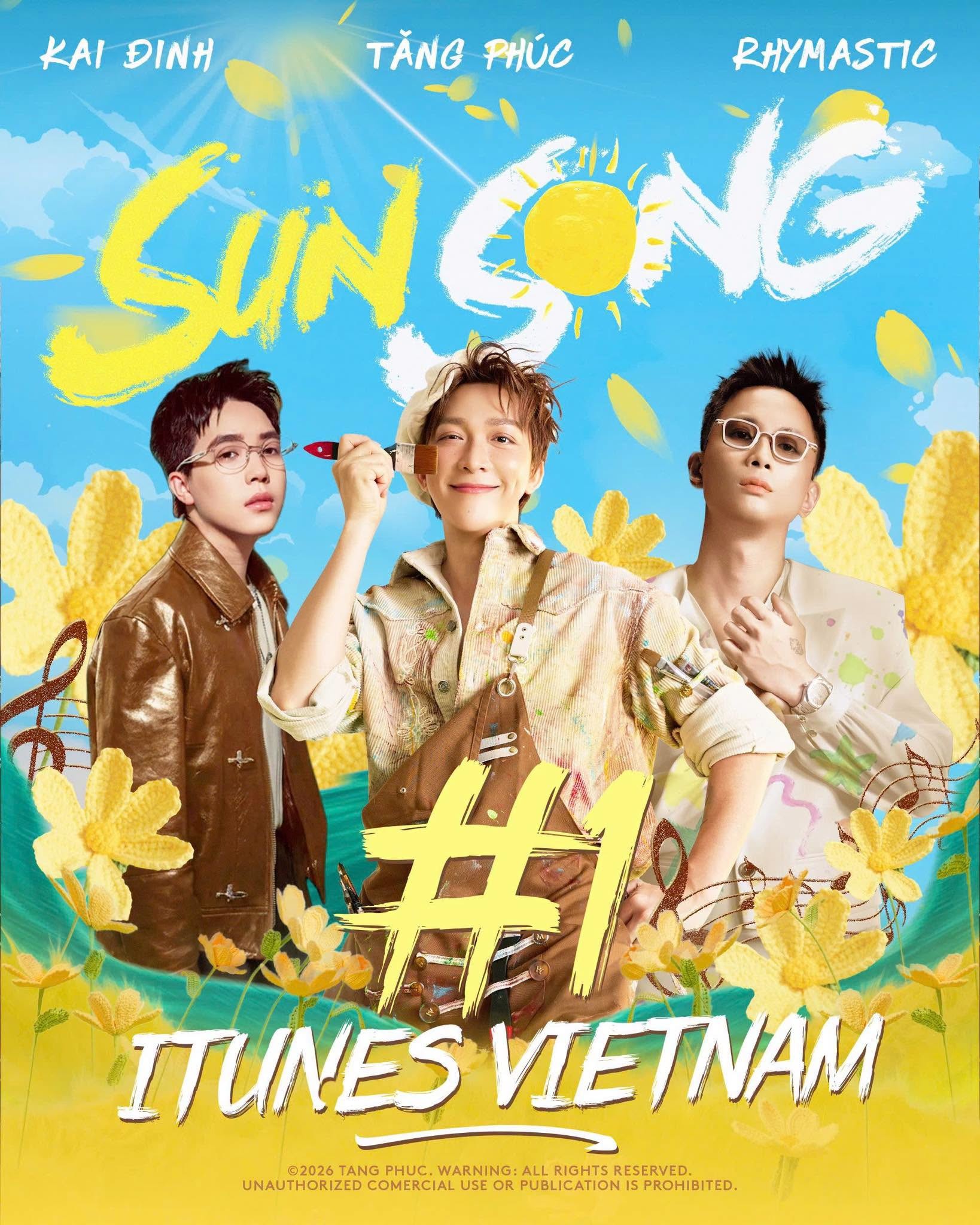 Tăng Phúc lập chuỗi thành tích ấn tượng với dự án 'Sun Song' lớn nhất trong 2 năm qua