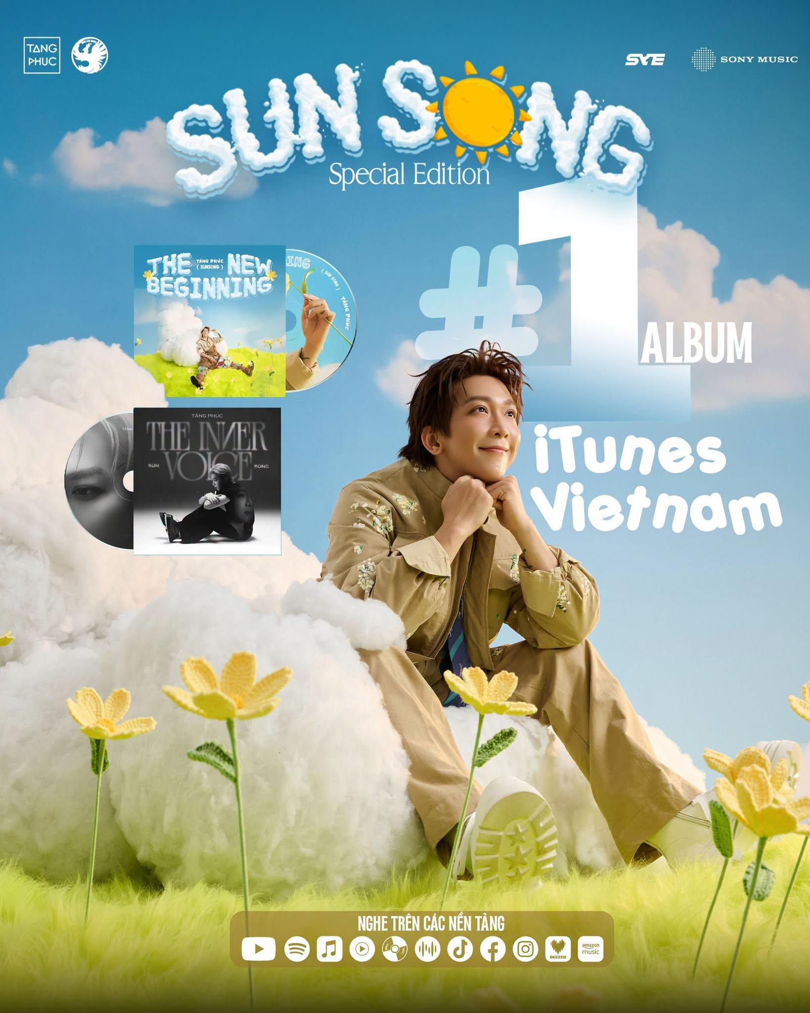 Tăng Phúc lập chuỗi thành tích ấn tượng với dự án 'Sun Song' lớn nhất trong 2 năm qua