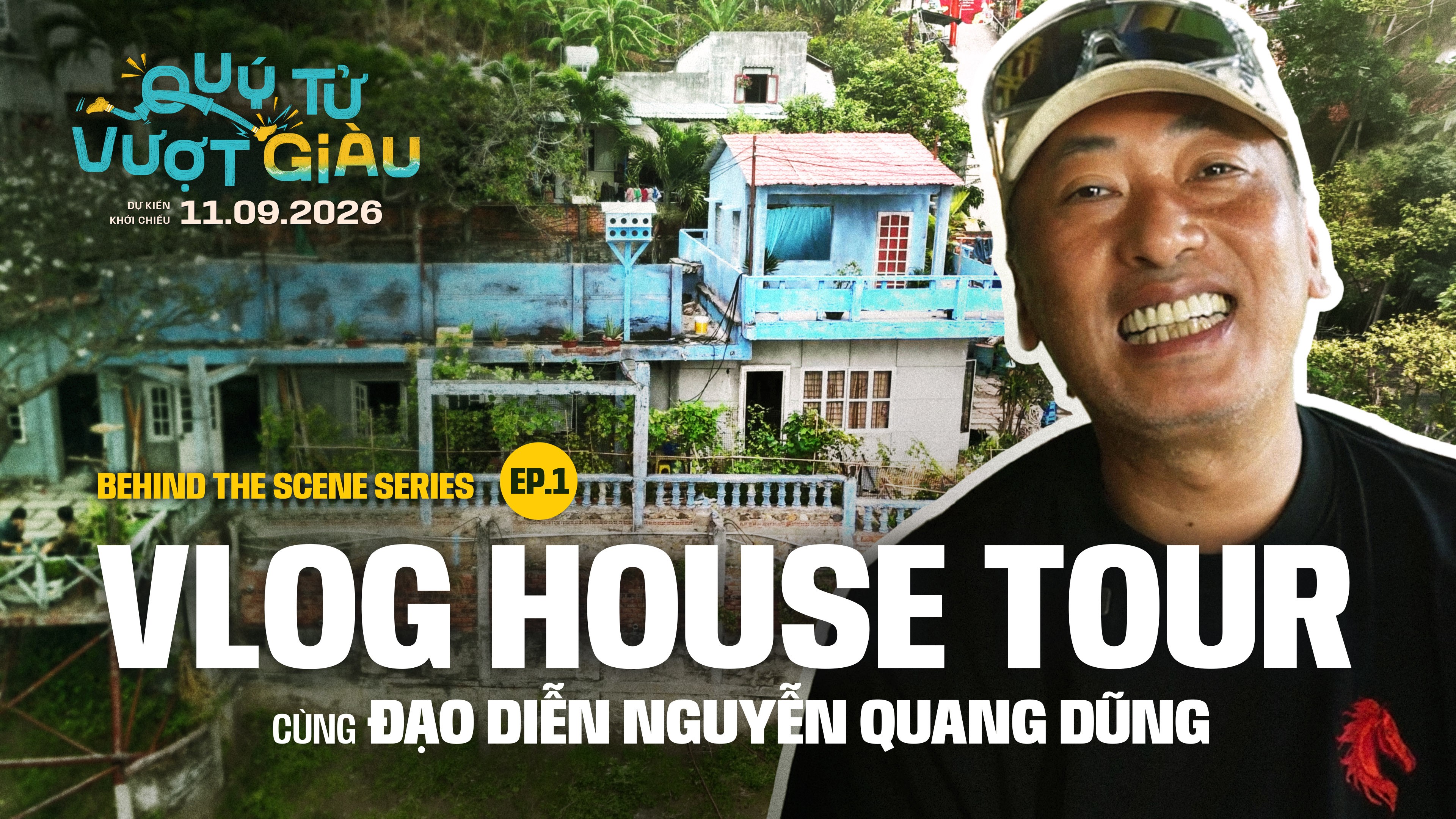 Ê-kip 'Quý tử vượt giàu' biến dãy nhà 'bỏ hoang' ở Vũng Tàu thành địa điểm quay phim đẹp bất ngờ