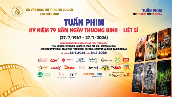 Beta Cinemas Trần Quang Khải hưởng ứng Tuần phim kỷ niệm 79 năm Ngày Thương binh - Liệt sĩ với các suất chiếu miễn phí