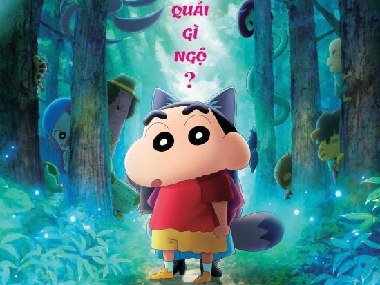 Shin và gia đình Nohara bước vào thế giới yêu quái trong phim điện ảnh mới nhất