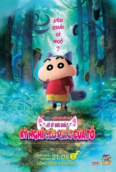 Shin và gia đình Nohara bước vào thế giới yêu quái trong phim điện ảnh mới nhất